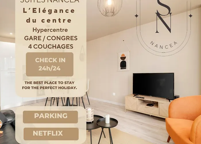 L'elegance Du Centre - Gare Congres - Parking - T3 * Nancy